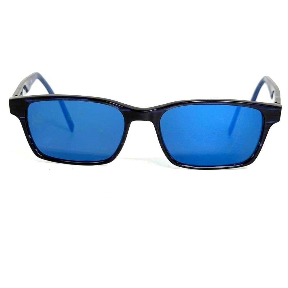 Mark + James Stewart Navy Rectangular Sunglasses 56-18-150 NAV